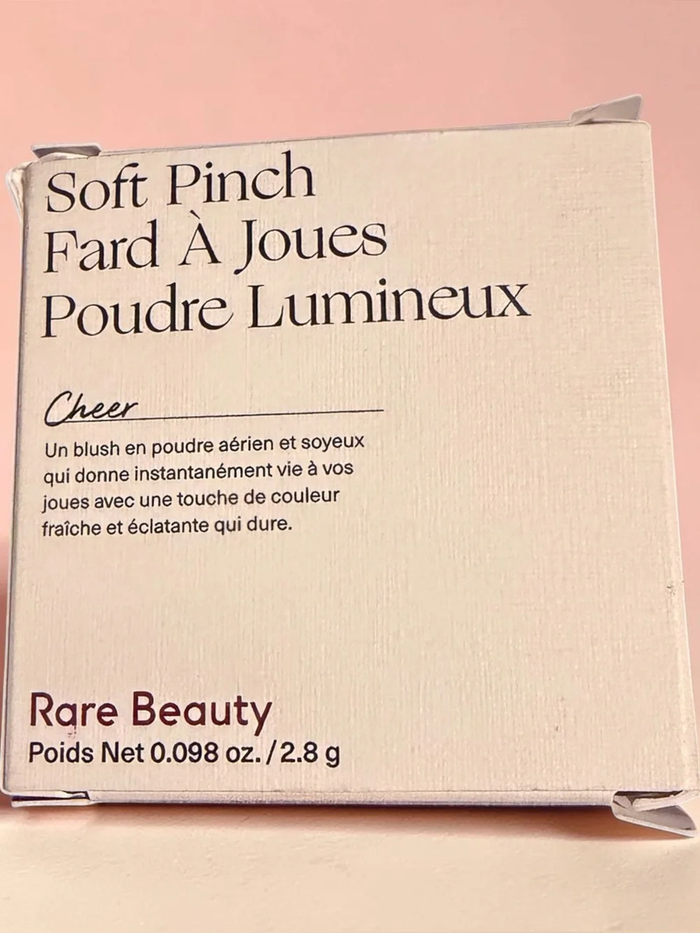 Rare Beauty Soft Pinch Luminous Powder Blush - Shade: Cheer 0.098 oz / 2.8 g